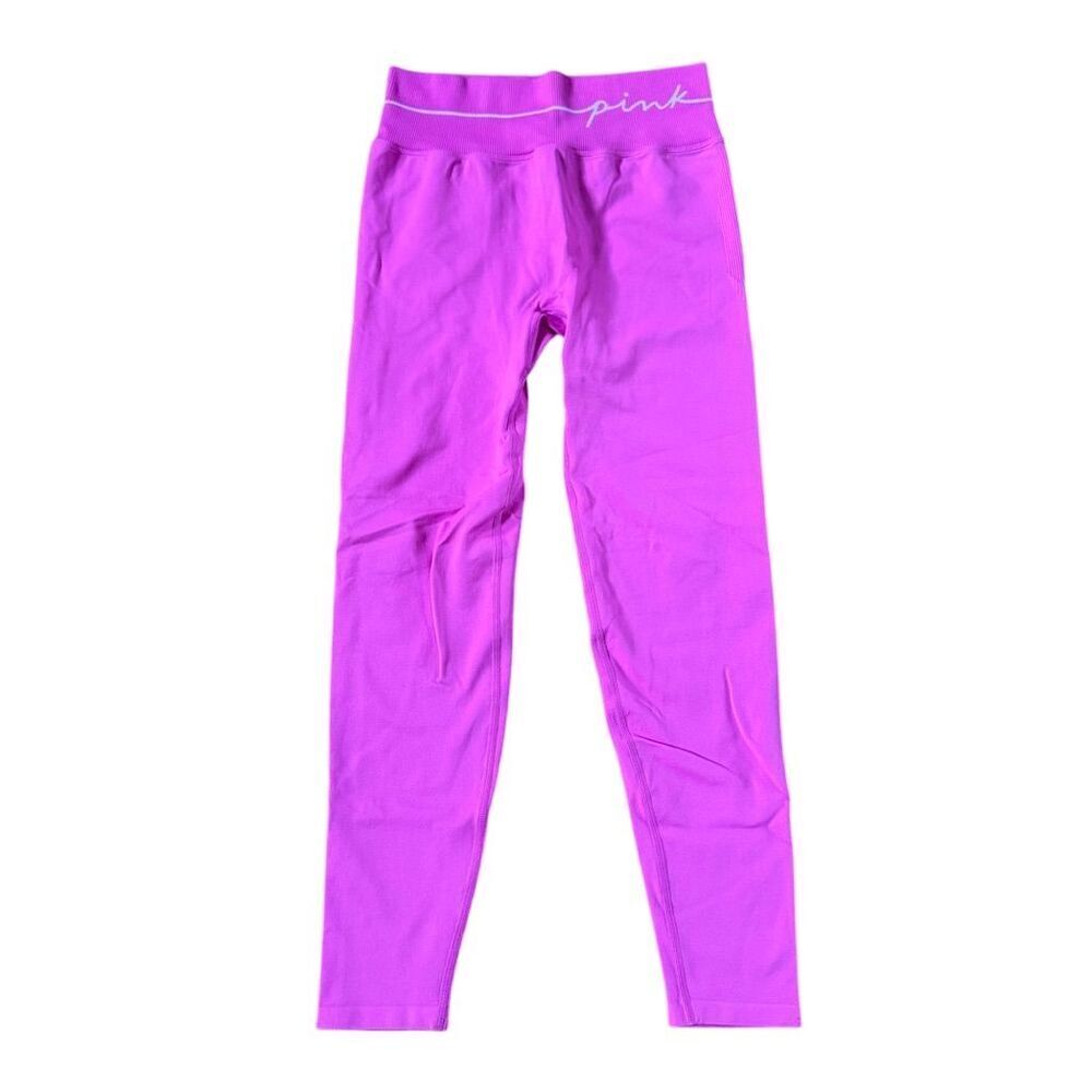 Victoria's Secret PINK Active Leggings Size Medium Vibrant Pink